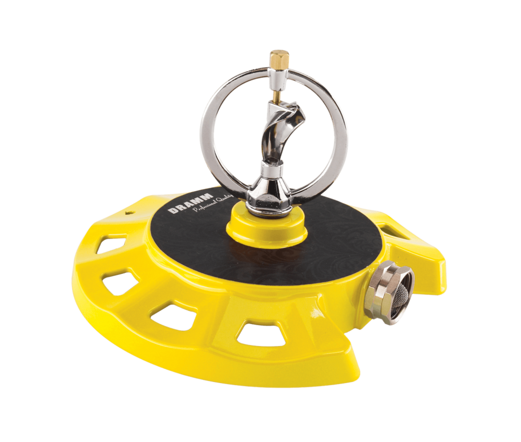 ColorStorm Spinning Sprinkler Yellow ⋆ GardenGrow.us